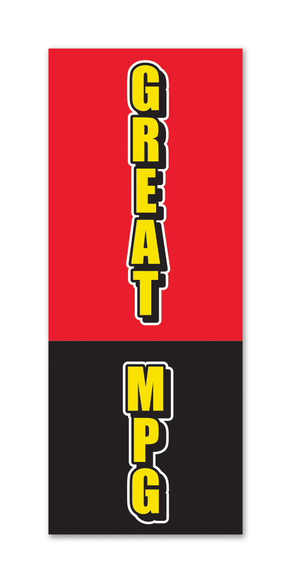 Flat Top Swooper Banner - GREAT MPG LRG- Qty. 1