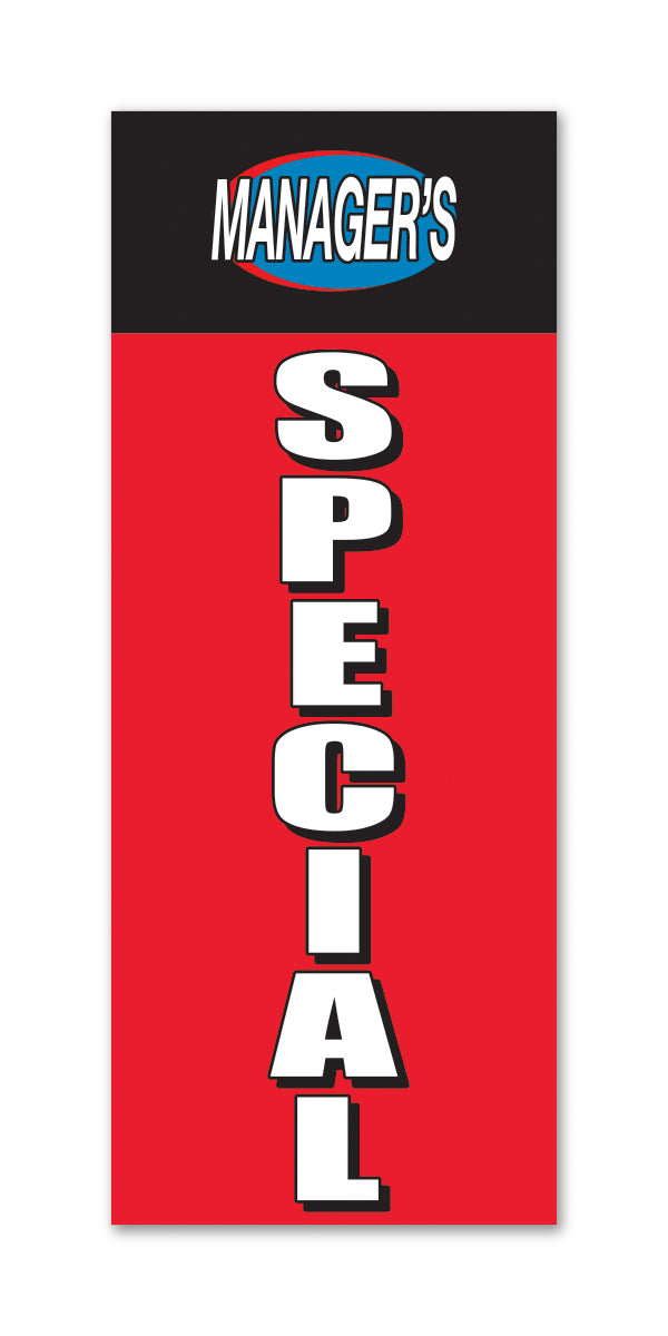 Flat Top Swooper Banner-MANAGERS SPECIAL LRG - Qty. 1