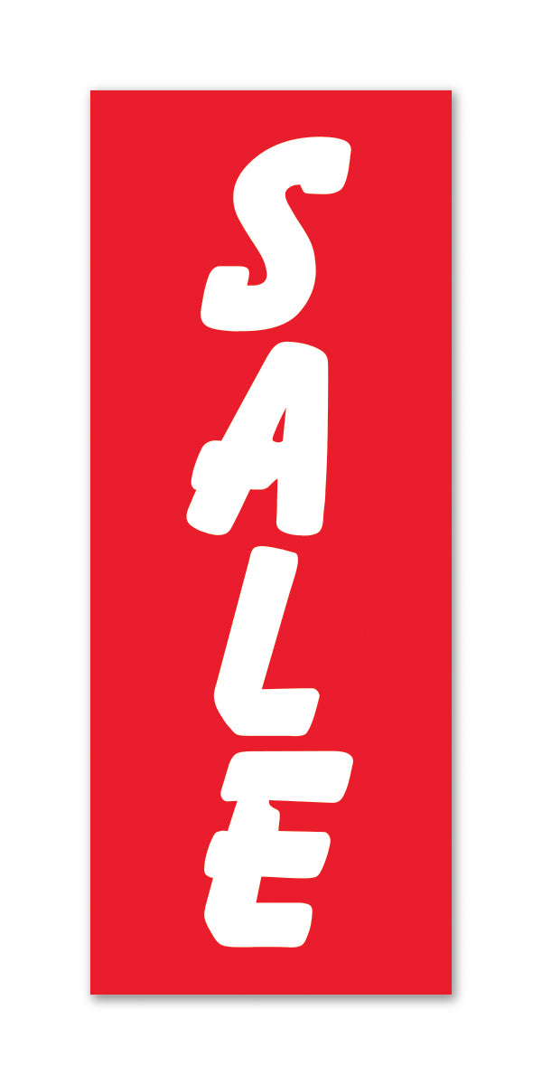 Flat Top Swooper Banner - RED SALE LRG - Qty. 1