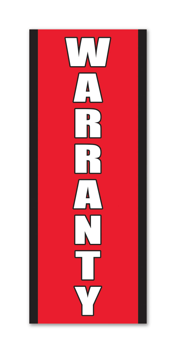 Flat Top Swooper Banner - WARRANTY LRG - Qty. 1