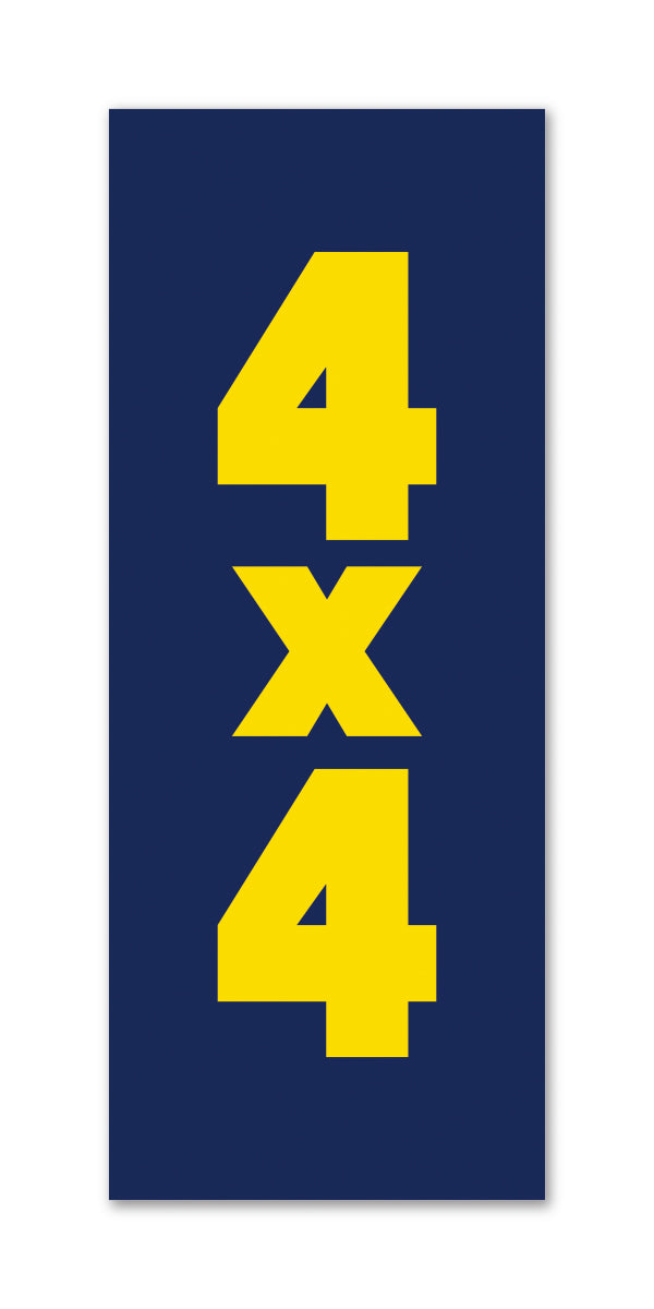 Flat Top Swooper Banner - 4X4 LRG - Qty. 1