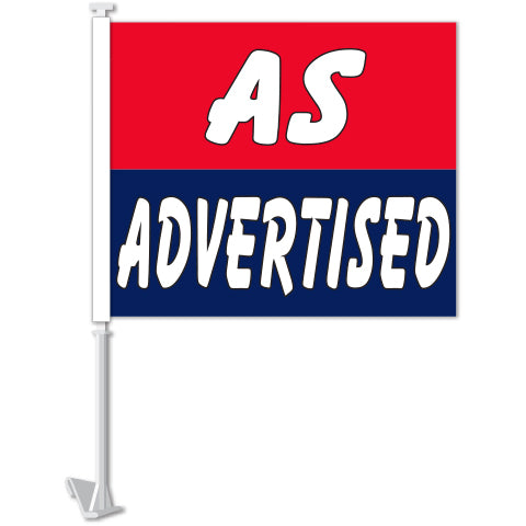 Clip-On Window Flags - Standard