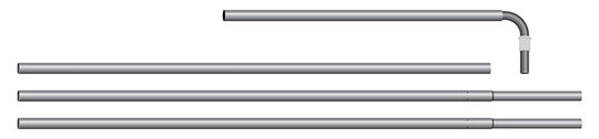 4 pc. Pole set for FLAT top Swooper Banner