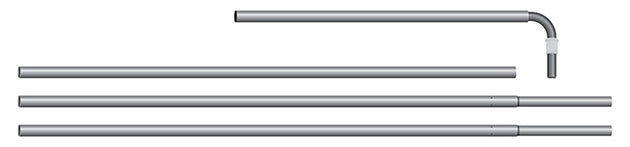 4 pc. Pole set for FLAT top Swooper Banner