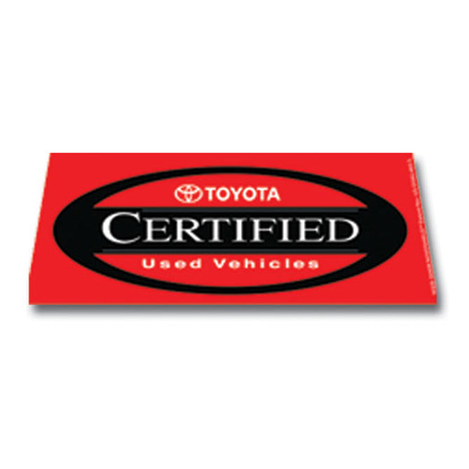 Windshield Banner - Toyota Certified - Qty. 1