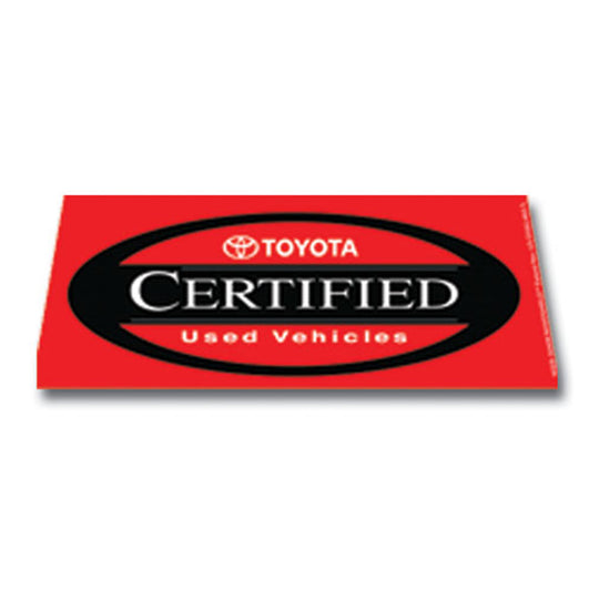 Windshield Banner - Toyota Certified - Qty. 1