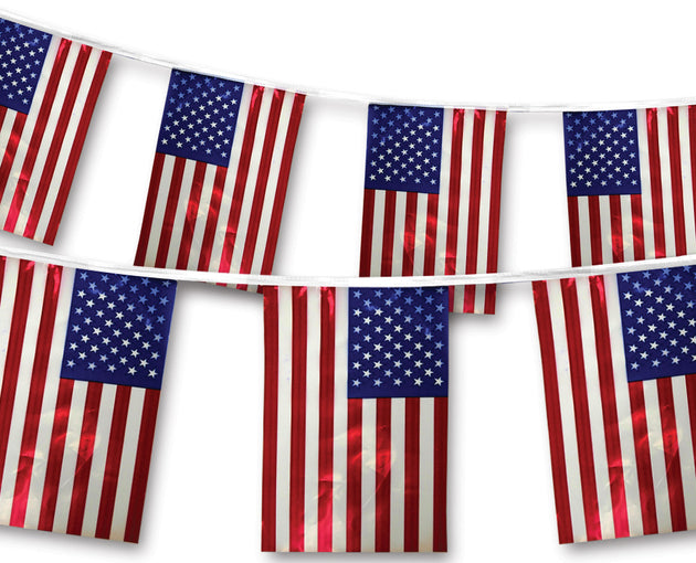 American Flag Pennants - Polyethylene