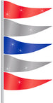 Antenna Flags - Metallic