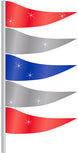 Antenna Flags - Metallic
