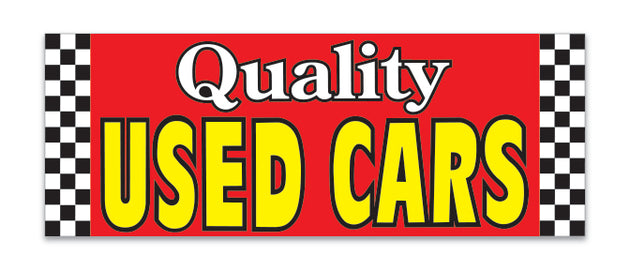 Banner - 12' x 4 1/2" - Quality Used Cars - Qty. 1