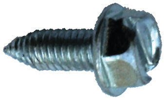 License Plate Screws - Slotted Hex Head