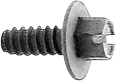 License Plate Screws - Slotted Hex Washer Head