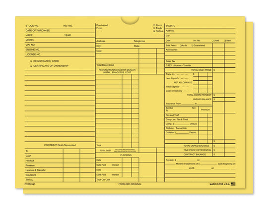 3-in-1 Deal Envelope (Deal Jacket) - Pack of 100