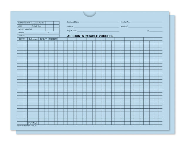Accounts Payable Voucher Envelopes - General Accounting Style (Packs of 100)