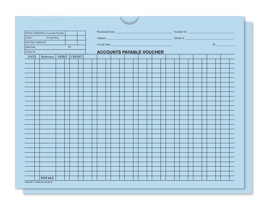 Accounts Payable Voucher Envelopes - General Accounting Style (Packs of 500)