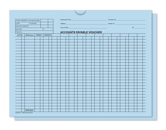 Accounts Payable Voucher Envelopes - General Accounting Style (Packs of 500)