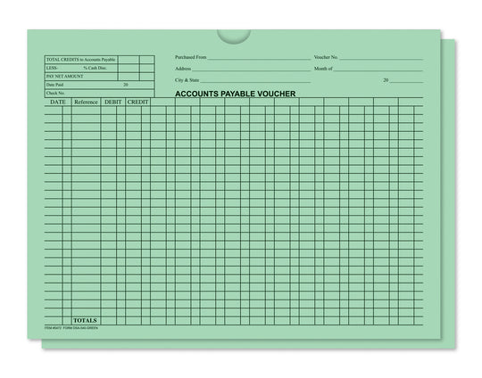 Accounts Payable Voucher Envelopes - General Accounting Style (Packs of 100)