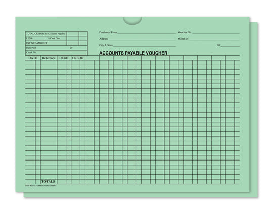 Accounts Payable Voucher Envelopes - General Accounting Style (Packs of 500)