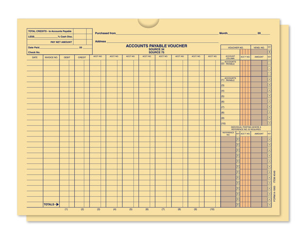 Accounts Payable Voucher Envelopes - Automated Accounting Style (Packs of 500)