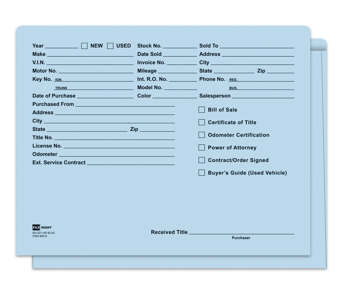 Heavy Duty Deal Envelopes (Deal Jackets) - Printed [Packs of 100]