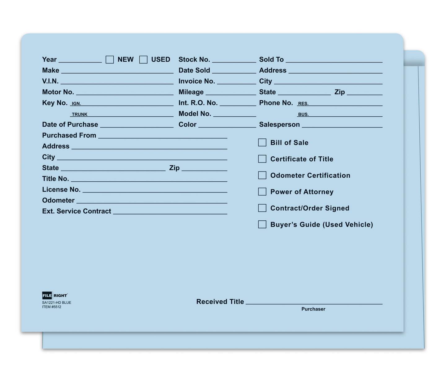 Heavy Duty Deal Envelopes (Deal Jackets) - Printed [Packs of 100]