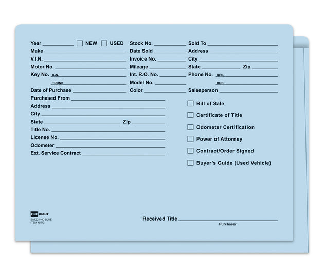 Heavy Duty Deal Envelopes (Deal Jackets) - Printed [Packs of 100]