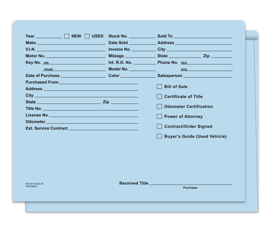 Heavy Duty Deal Envelopes (Deal Jackets) - Printed [Packs of 500]