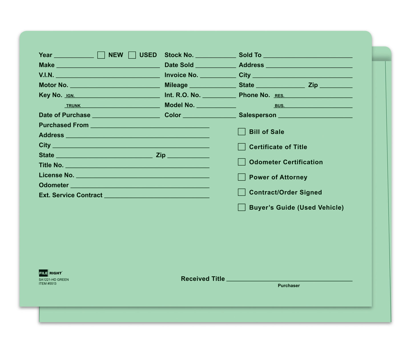 Heavy Duty Deal Envelopes (Deal Jackets) - Printed [Packs of 100]