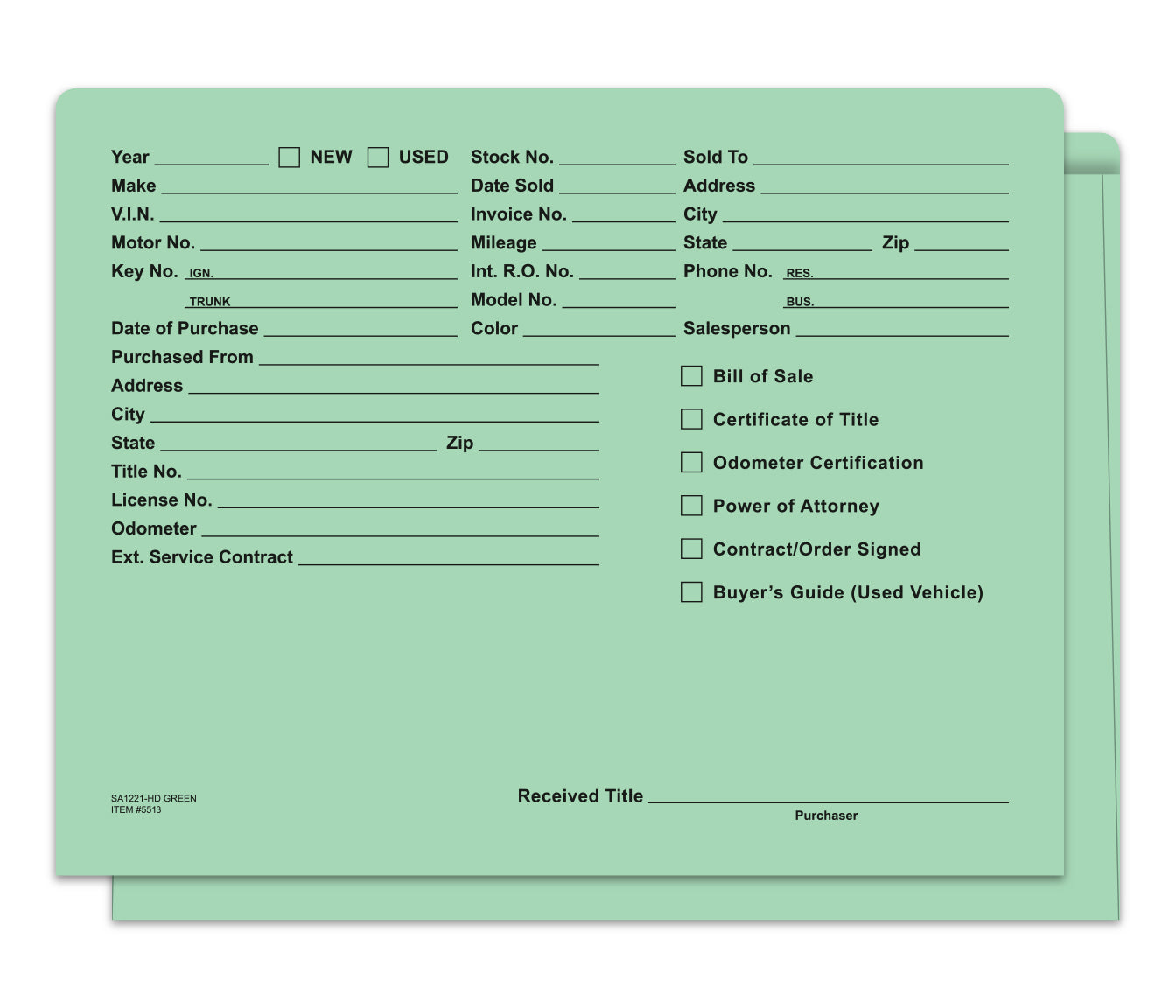 Heavy Duty Deal Envelopes (Deal Jackets) - Printed [Packs of 500]