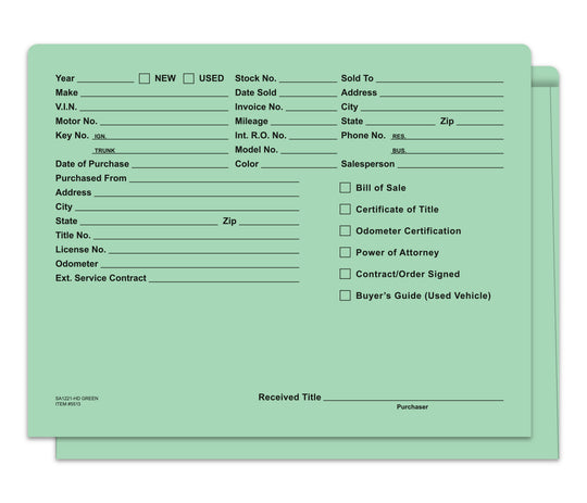 Heavy Duty Deal Envelopes (Deal Jackets) - Printed [Packs of 500]