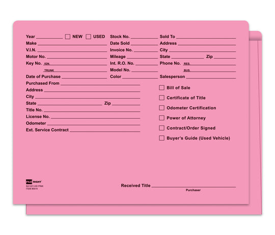 Heavy Duty Deal Envelopes (Deal Jackets) - Printed [Packs of 100]