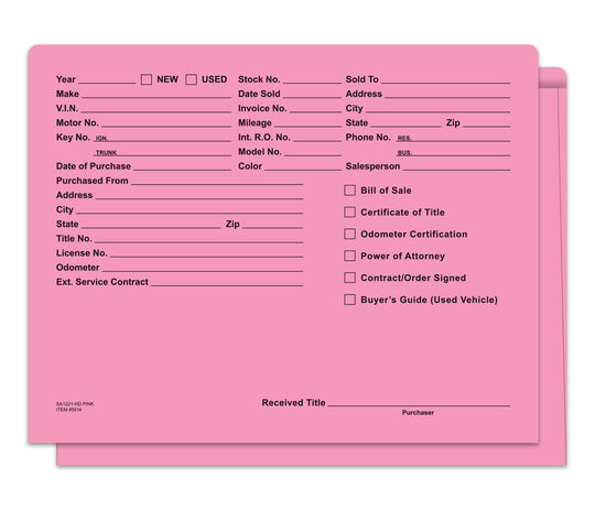 Heavy Duty Deal Envelopes (Deal Jackets) - Printed [Packs of 500]
