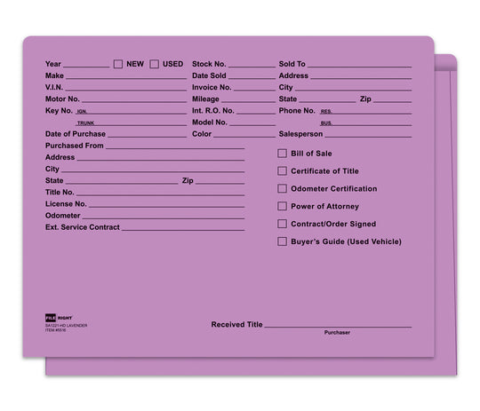 Heavy Duty Deal Envelopes (Deal Jackets) - Printed [Packs of 100]
