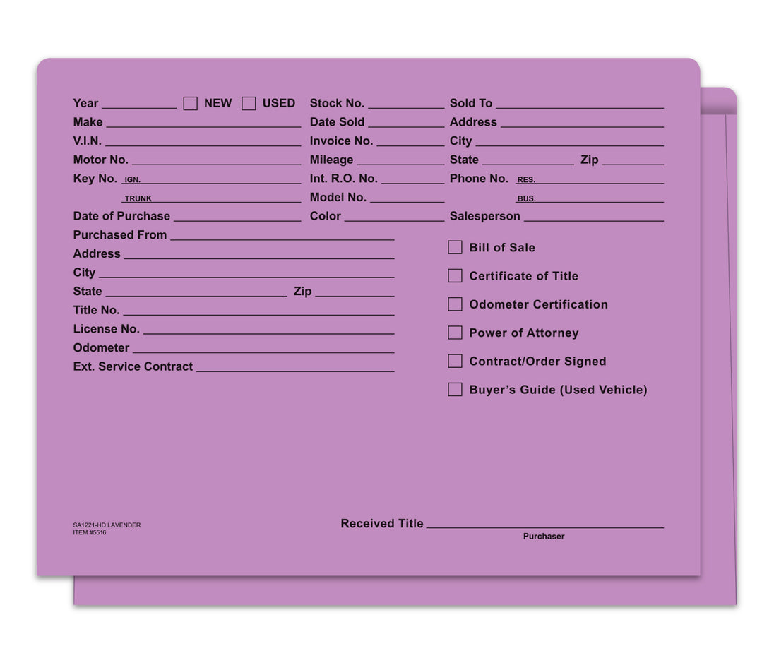 Heavy Duty Deal Envelopes (Deal Jackets) - Printed [Packs of 500]