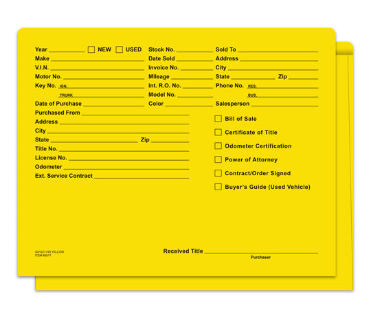 Heavy Duty Deal Envelopes (Deal Jackets) - Printed [Packs of 500]