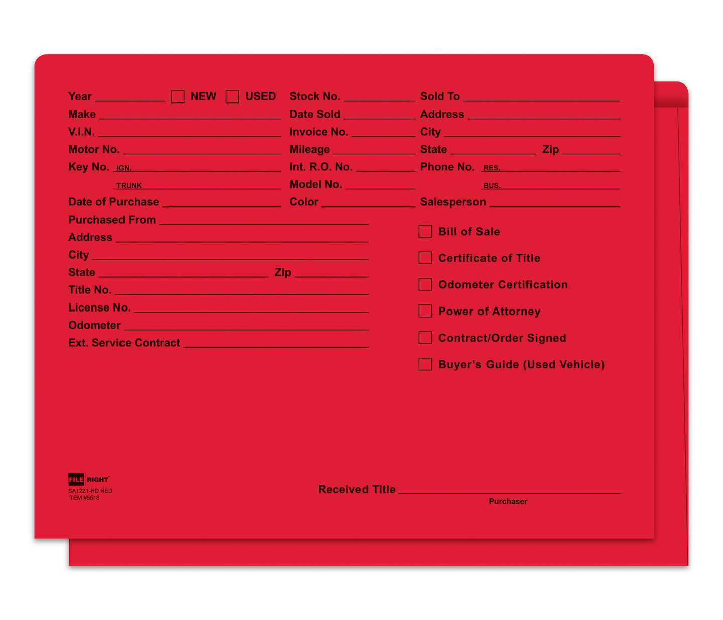 Heavy Duty Deal Envelopes (Deal Jackets) - Printed [Packs of 100]