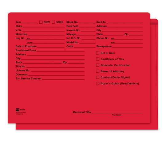 Heavy Duty Deal Envelopes (Deal Jackets) - Printed [Packs of 100]