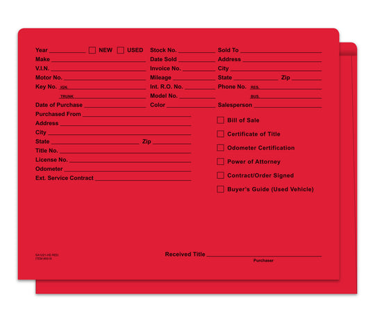 Heavy Duty Deal Envelopes (Deal Jackets) - Printed [Packs of 500]