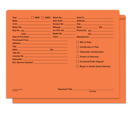 Heavy Duty Deal Envelopes (Deal Jackets) - Printed [Packs of 500]