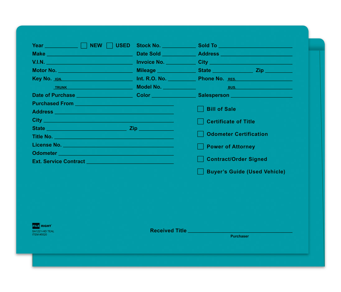 Heavy Duty Deal Envelopes (Deal Jackets) - Printed [Packs of 100]