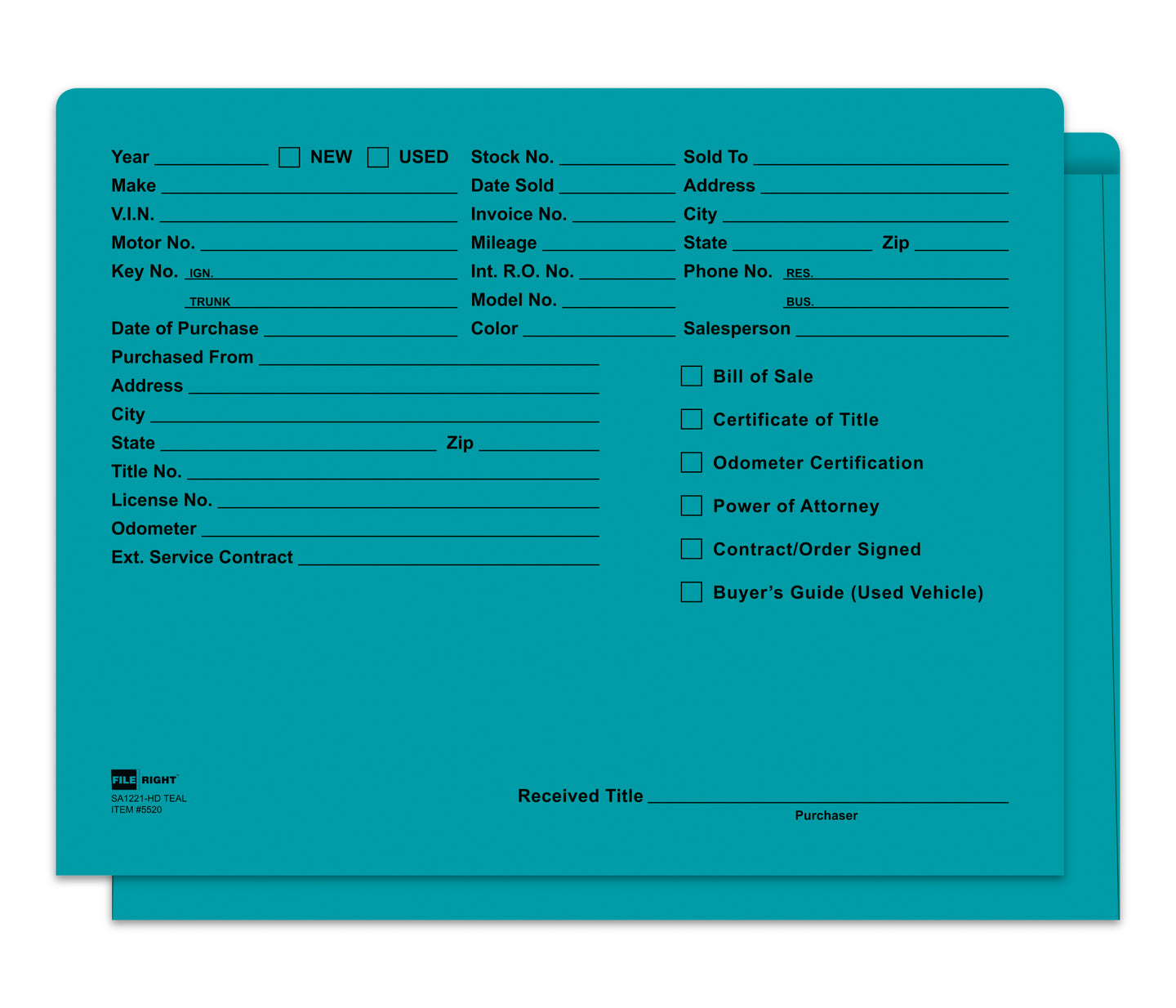 Heavy Duty Deal Envelopes (Deal Jackets) - Printed [Packs of 100]