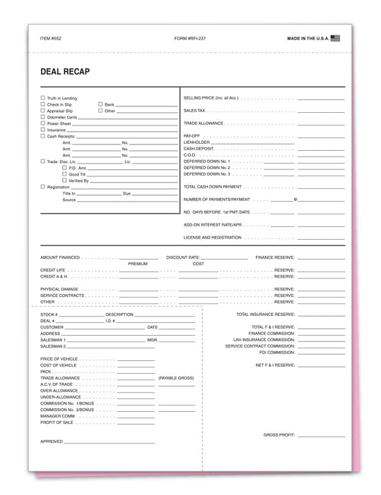 Deal Recap