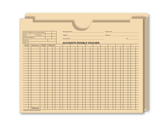Accounts Payable Voucher Envelopes - 1" Expandable Jacket