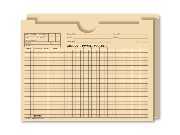 Accounts Payable Voucher Envelopes - 1" Expandable Jacket
