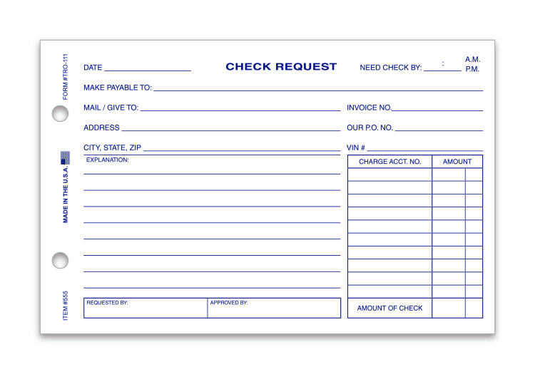 Check Request Form