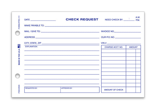 Check Request Form