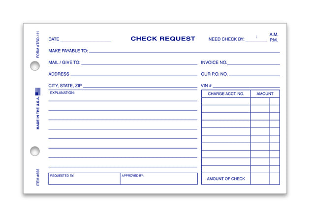 Check Request Form