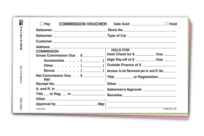Commission Voucher Gross/Net