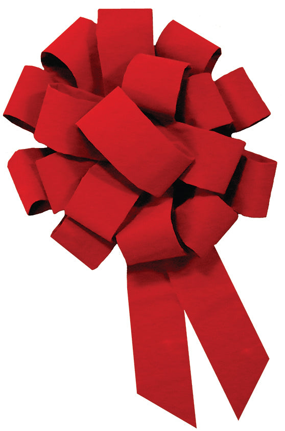 Car Bows - 43" Red Velvet Bow