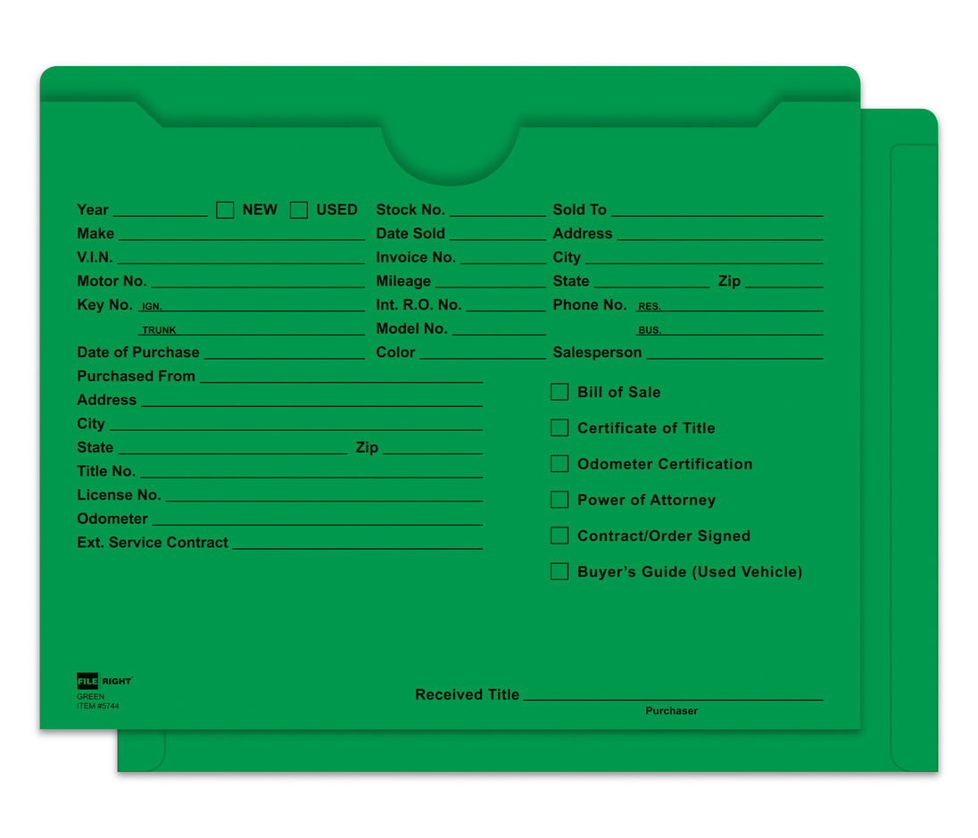 Ultra heavy Duty Deal Jackets - Printed (Packs of 100)